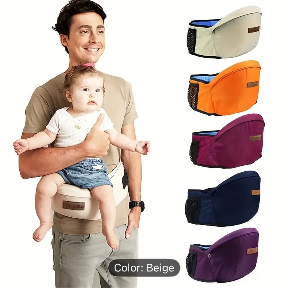 FREE w purchase 👶🏻NWOT Black Baby/Toddler Carrier with Mesh Pocket